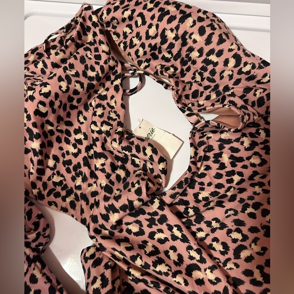 Aerie One Piece Swimsuit Size XXL Leopard Print Viral On TiK Tok cut out NWT - Picture 5 of 7